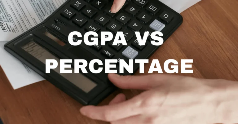 CGPA vs percentage comparison with hand on calculator