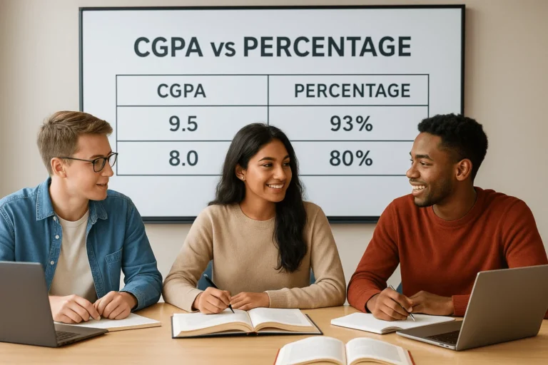 Students sitting in a university classroom