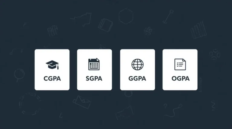 GPA VS SGPA VS CGPA VS OGPA